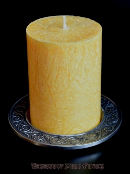 Altar Öko durchgefärbte Stumpenkerze  gelb  ø 60 x 80 mm